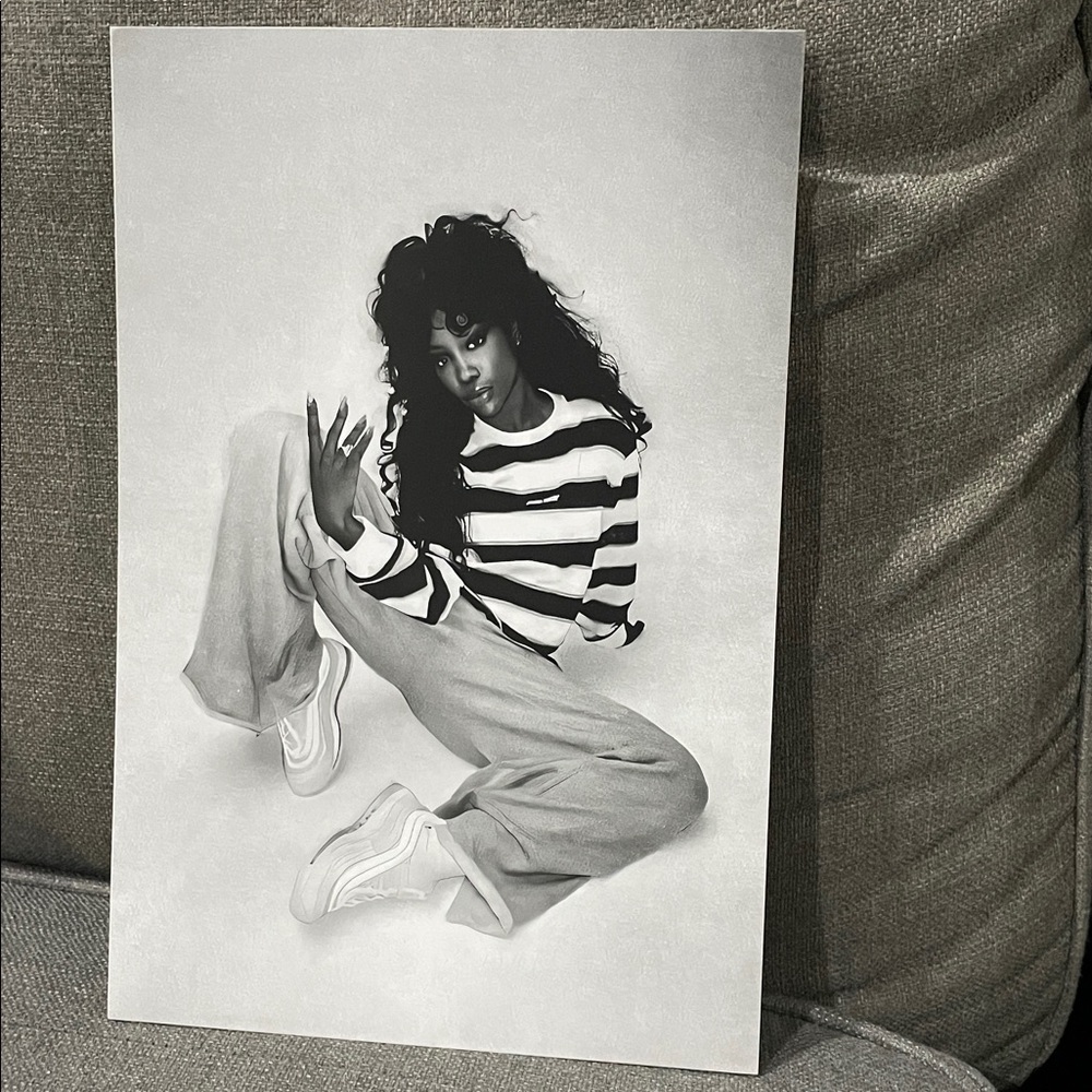 SZA CTRL Poster Black and White